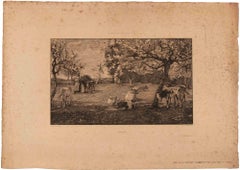 Spring - Etching by Robert Walker Macbeth - 1879