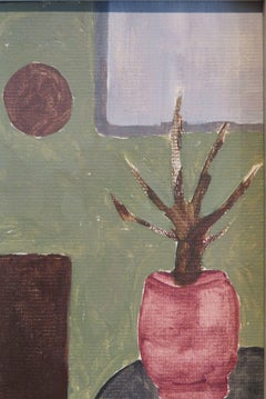 original English Mid20th Century Impressionist oil painting MODERNIST STILL LIFE