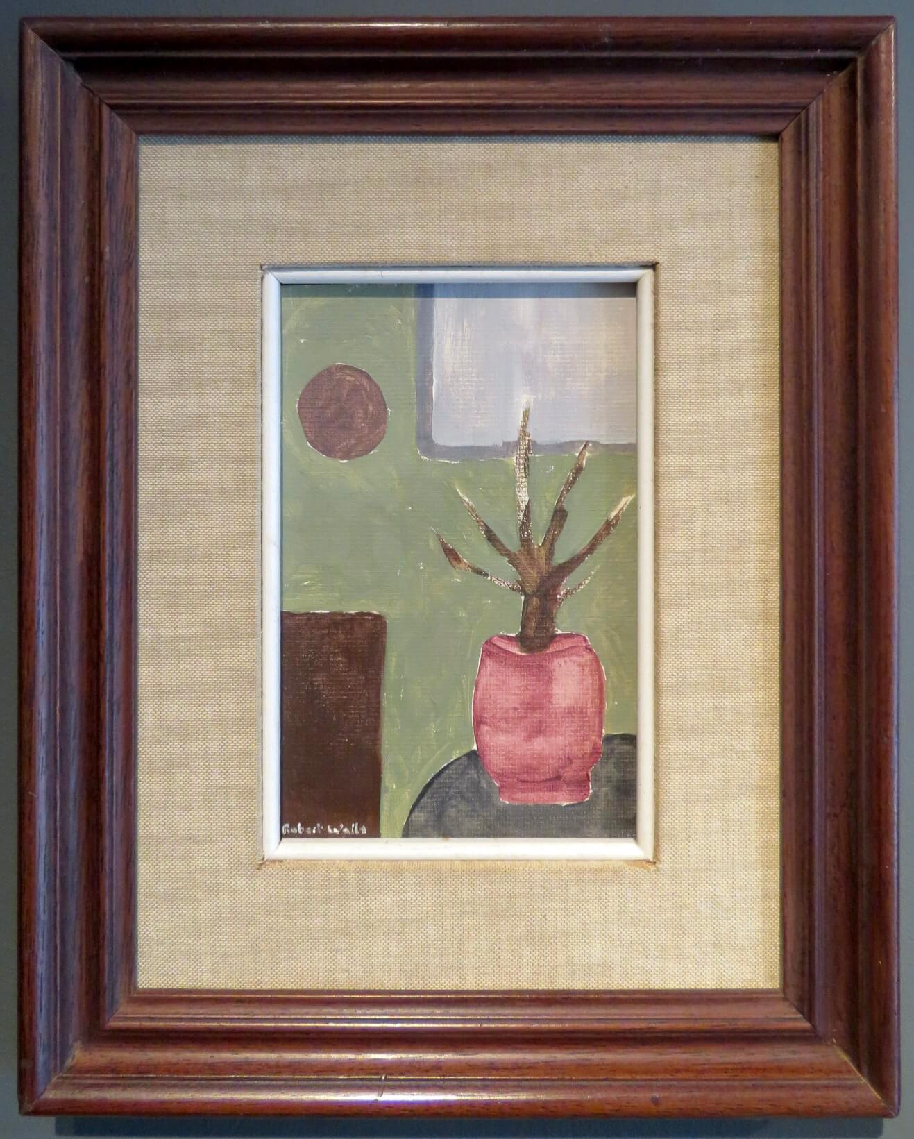 Still-Life Painting di ROBERT WALLS - original English Mid20th Century Impressionist oil painting MODERNIST STILL LIFE