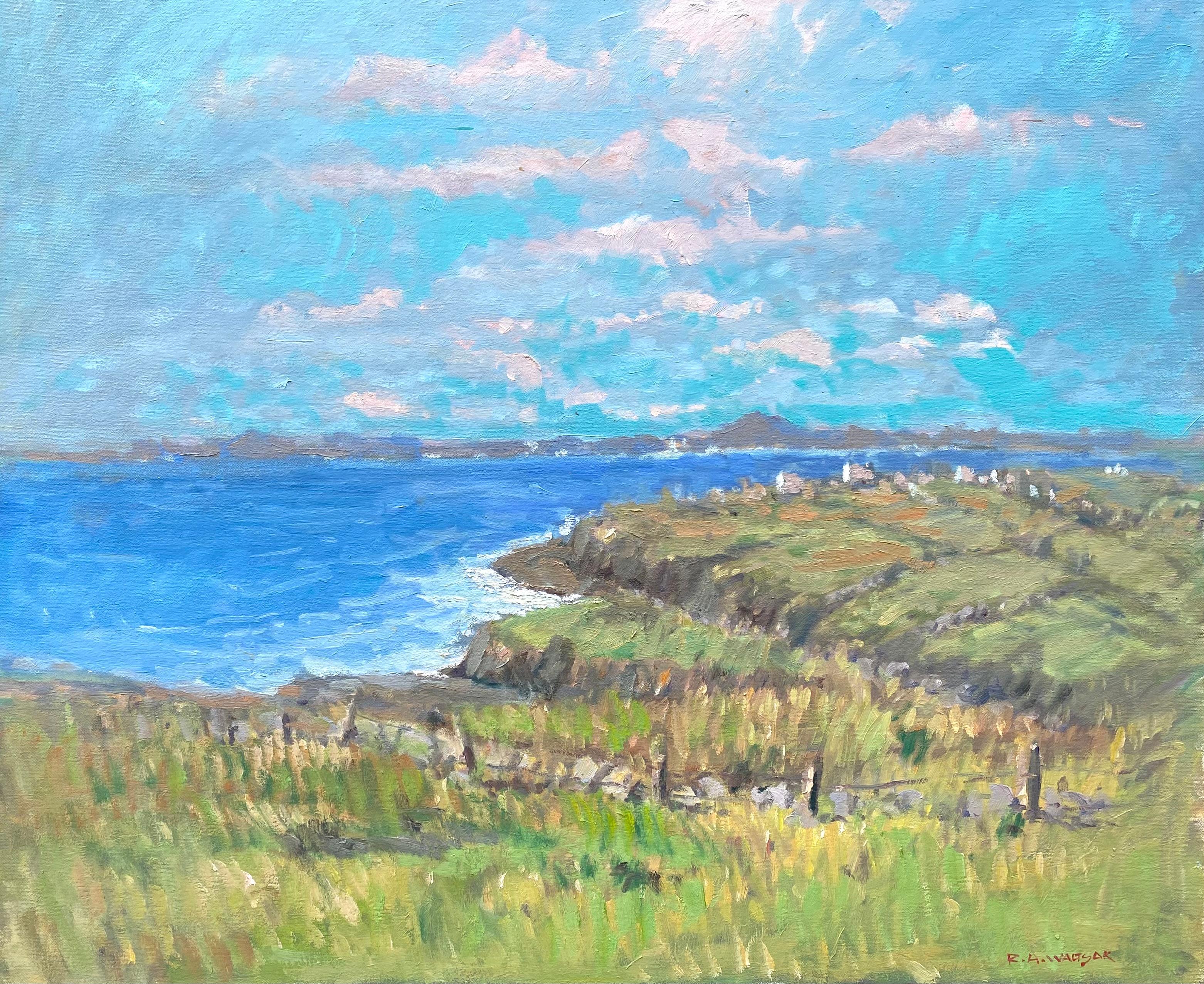 Landscape Painting di Robert Waltsak - "Mare"