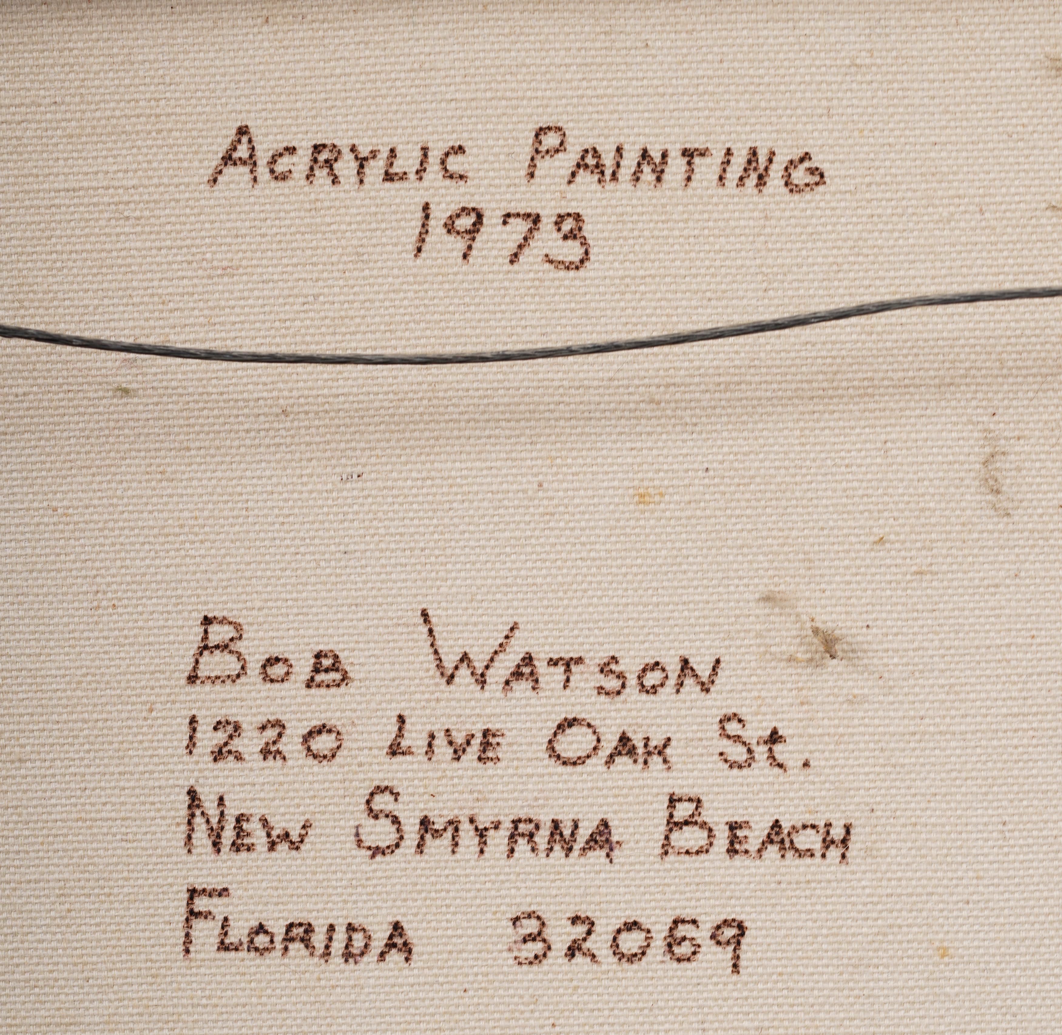 Vintage American Realist Florida Coastal Beach Dune Signed Seascape Oil Painting 6