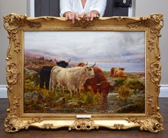 The Banks of Loch Lomond - Large Scottish Highlands Landscape Oil Painting