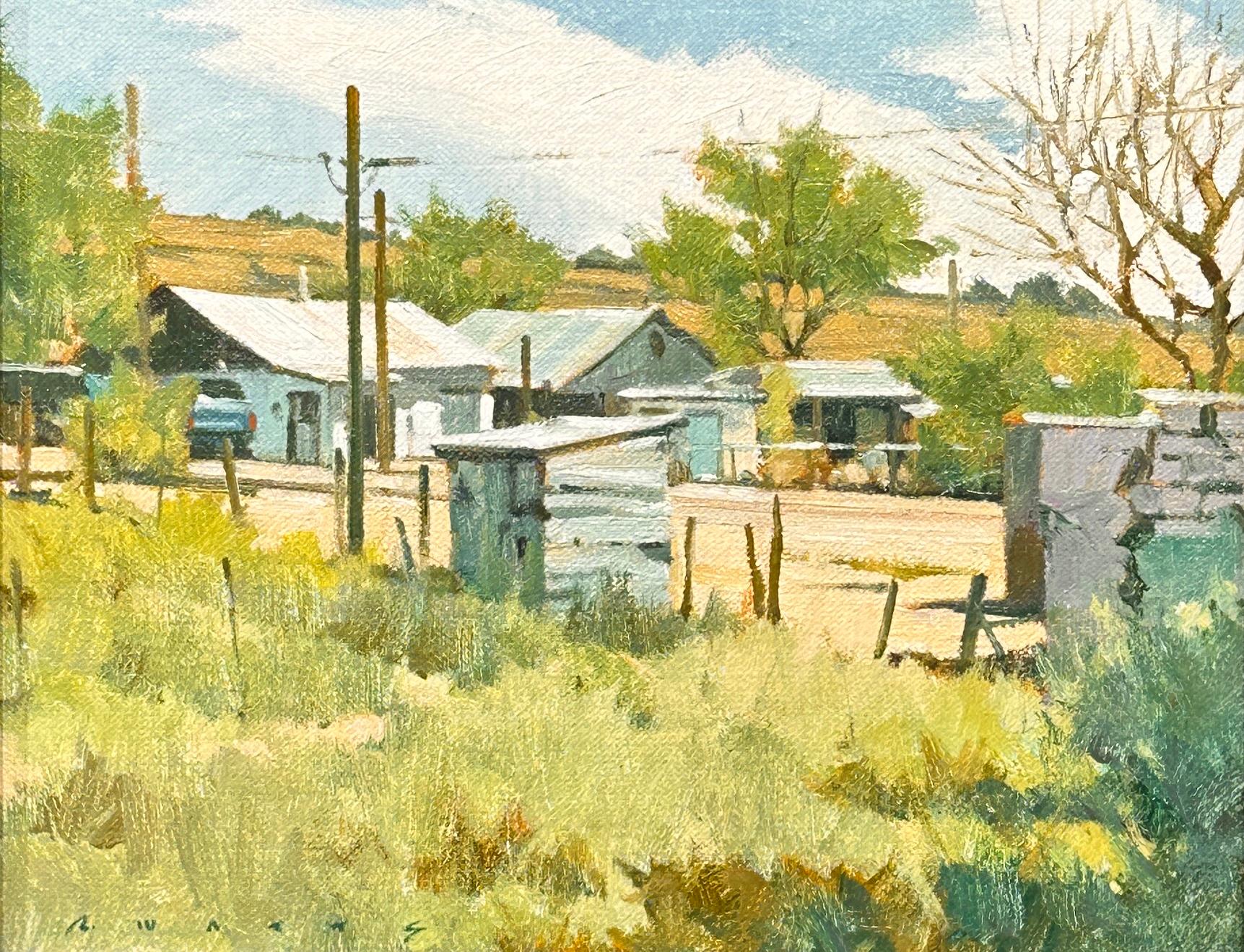Robert Watts Landscape Painting - "Roadside New Mexico" - Landscape, New Mexico by renowned painter