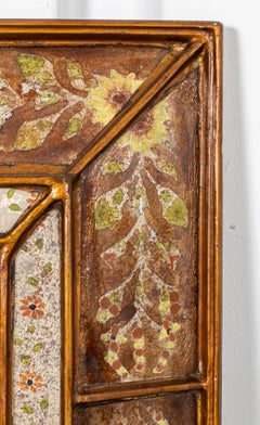 Robert Weiss Reverse Painted Glass Mirror