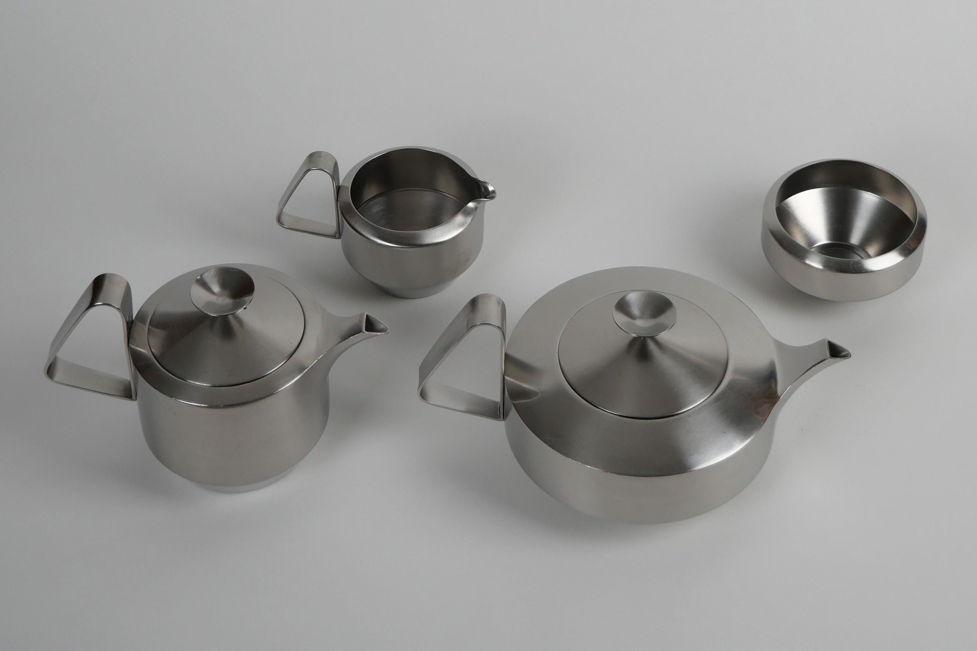 Robert Welch for Old Hall, 1962-4, Alveston Tea Set, Super Complete Modernist In Good Condition In London, GB