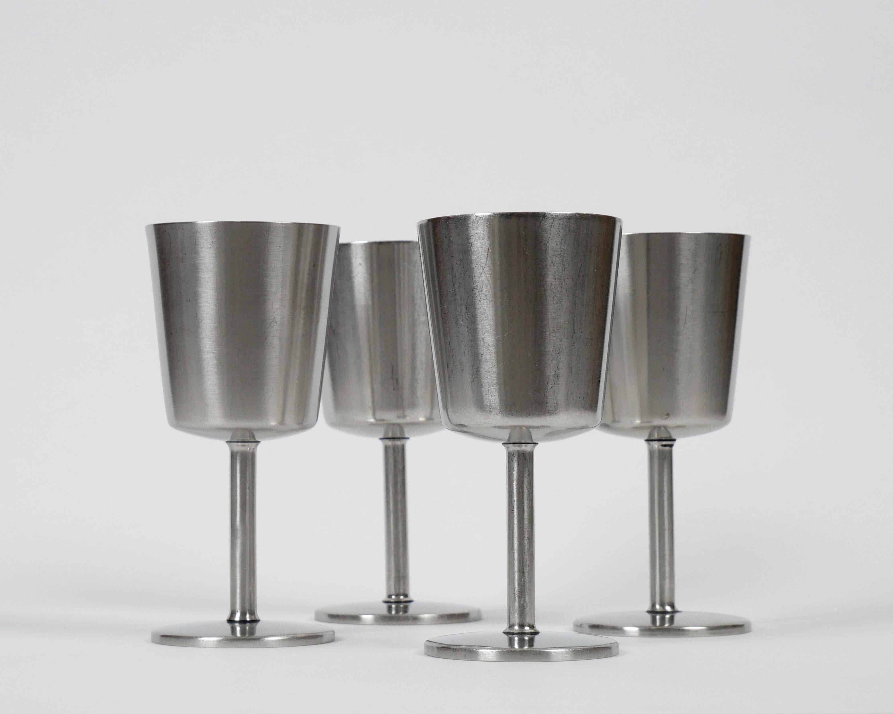 metal wine goblets