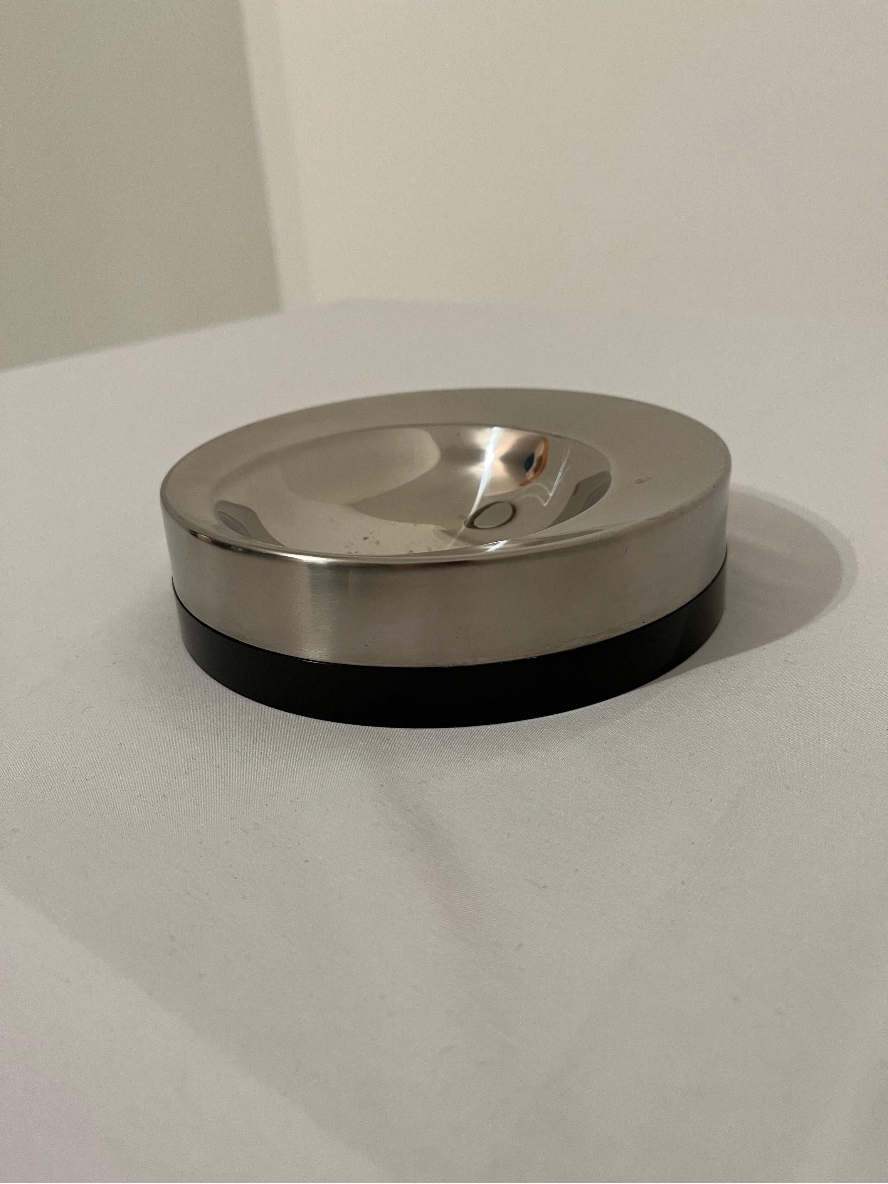 Robert Welch Melamine Stainless Steel Ashtray For Old Hall c1960s 1
