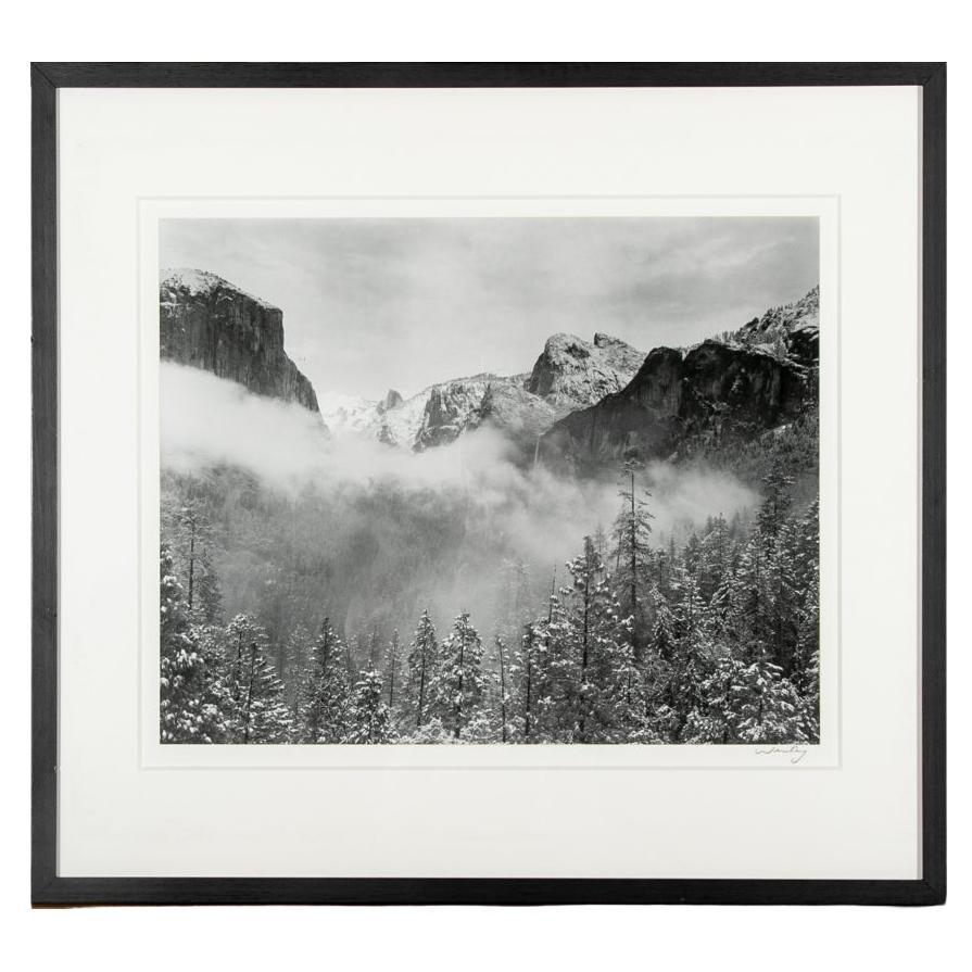 Robert Werling (American, B.1946) Black And Photograph, Mountain Landscape For Sale