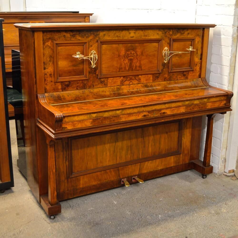 This is a very beautiful piano crafted by the German piano maker Robert Westphal. The company was based in Berlin Germany, a region famous for piano making, this company embodied everything that is great in piano making - handcrafted tradition using
