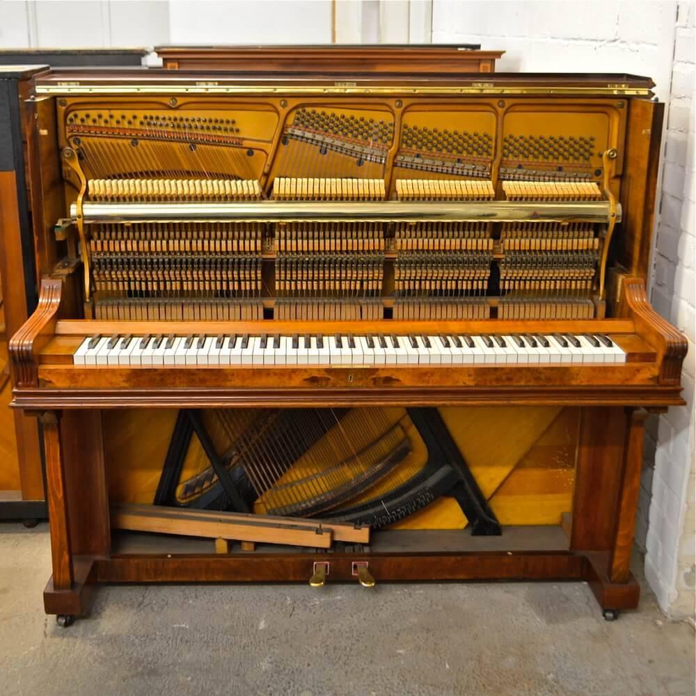 Art Deco Robert Westphall Piano in Burl Walnut