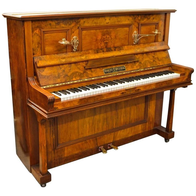 Robert Westphall Piano in Burl Walnut at 1stDibs