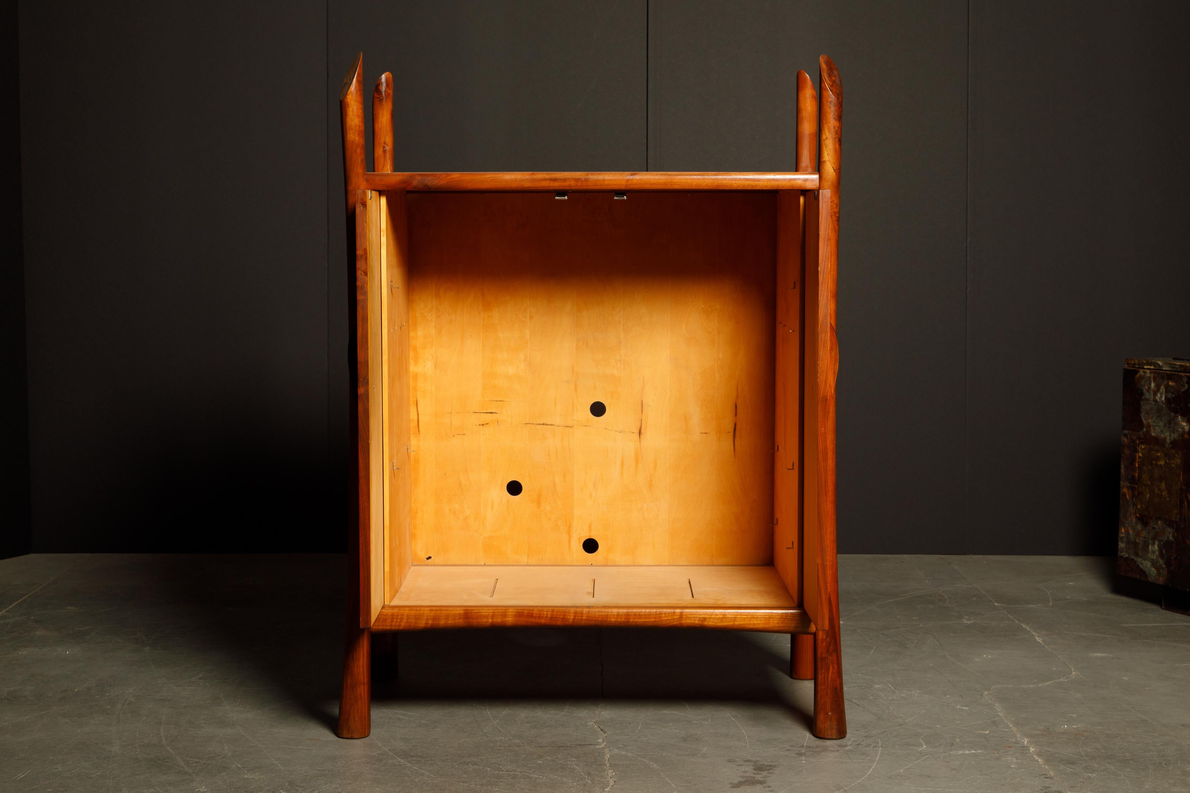 Robert Whitley Sculptural Walnut Studio Craftsman Cabinet, New Hope PA, 1970s For Sale 10