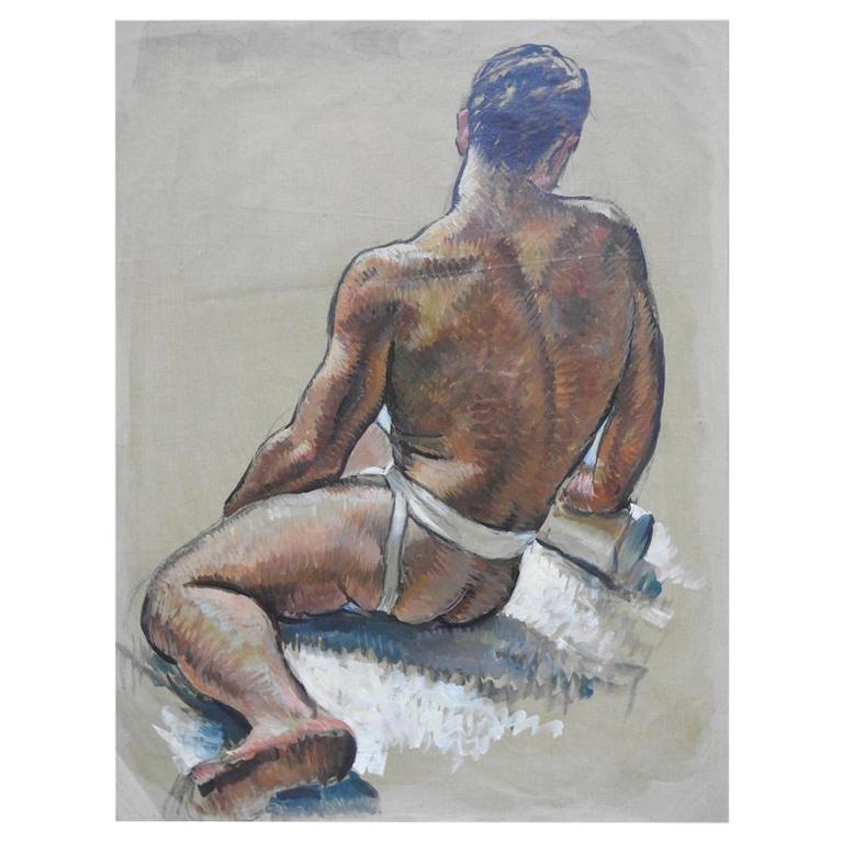 Robert Whitmore Oil Painting Male Portrait For Sale