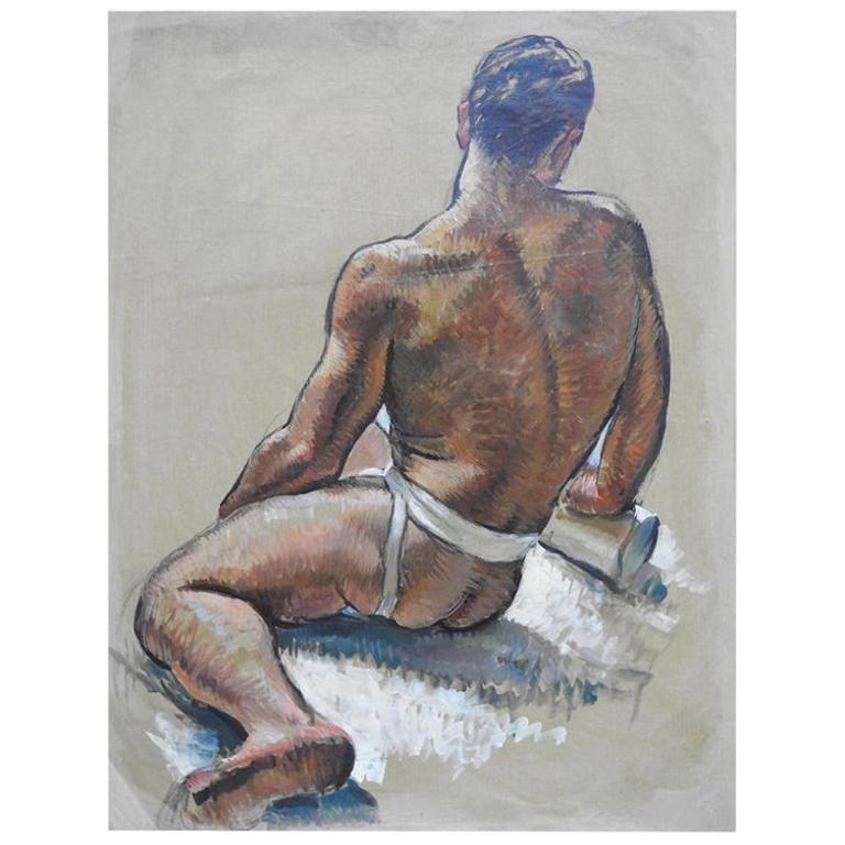 Robert Whitmore Oil Painting Male Portrait For Sale