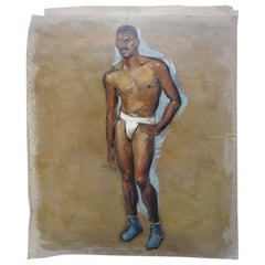 Robert Whitmore Oil Painting of Male Model