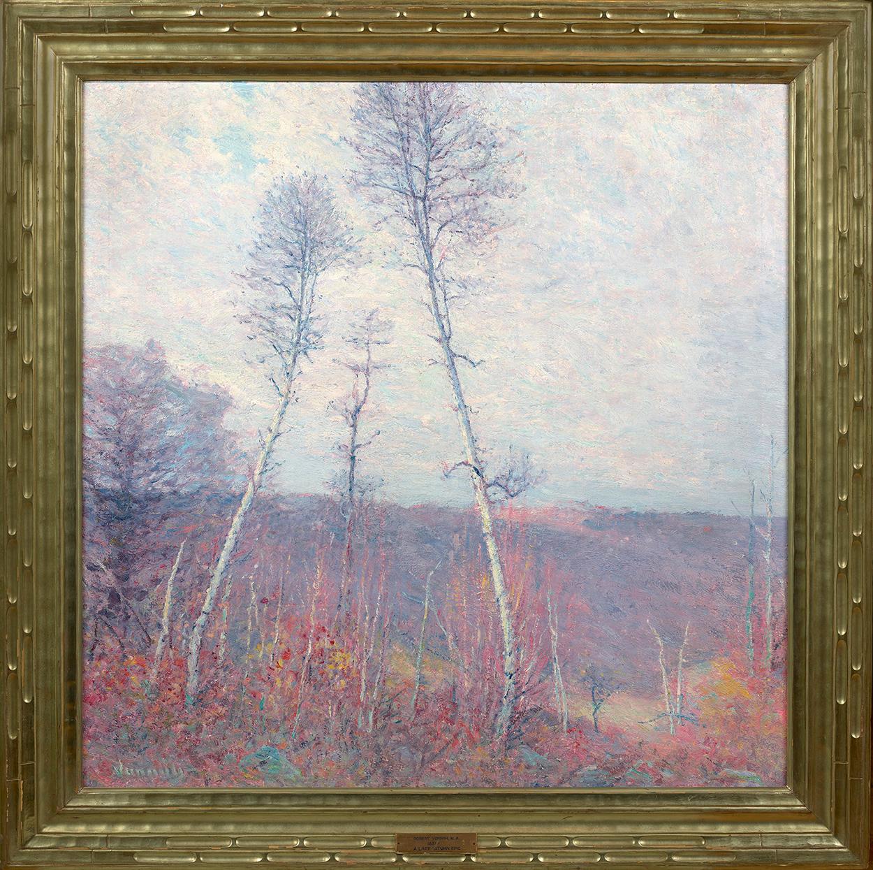 A Late Autumn Epic - Painting by Robert William Vonnoh