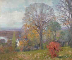 Pres de Grez - Impressionist Landscape Oil by Robert William Vonnoh