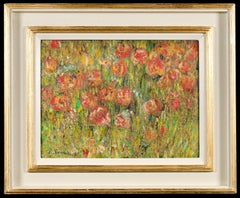 Wildflowers - Impressionist Landscape Oil Painting by Robert William Vonnoh