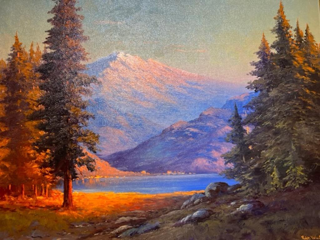 Berglandschaft (Sonstige Kunststile), Painting, von Robert William Wood