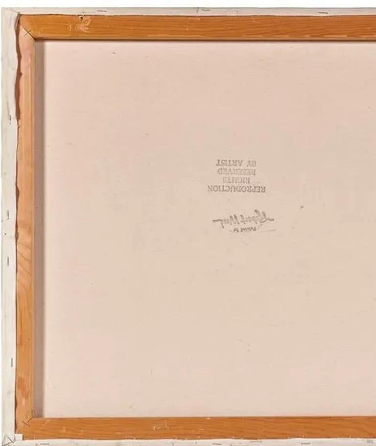 Robert William Wood (américain, 1889-1979)
Splendeur d'or, 1964
Huile sur toile
Signé et daté en bas à droite
Titre au verso avec le cachet de l'artiste
Toile non encadrée : 24 