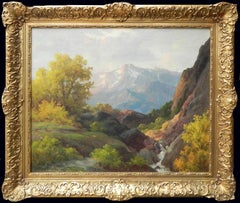 "Topanga Canyon", Robert Wood, Original Oil on Canvas, Landscape, 25x30 in.