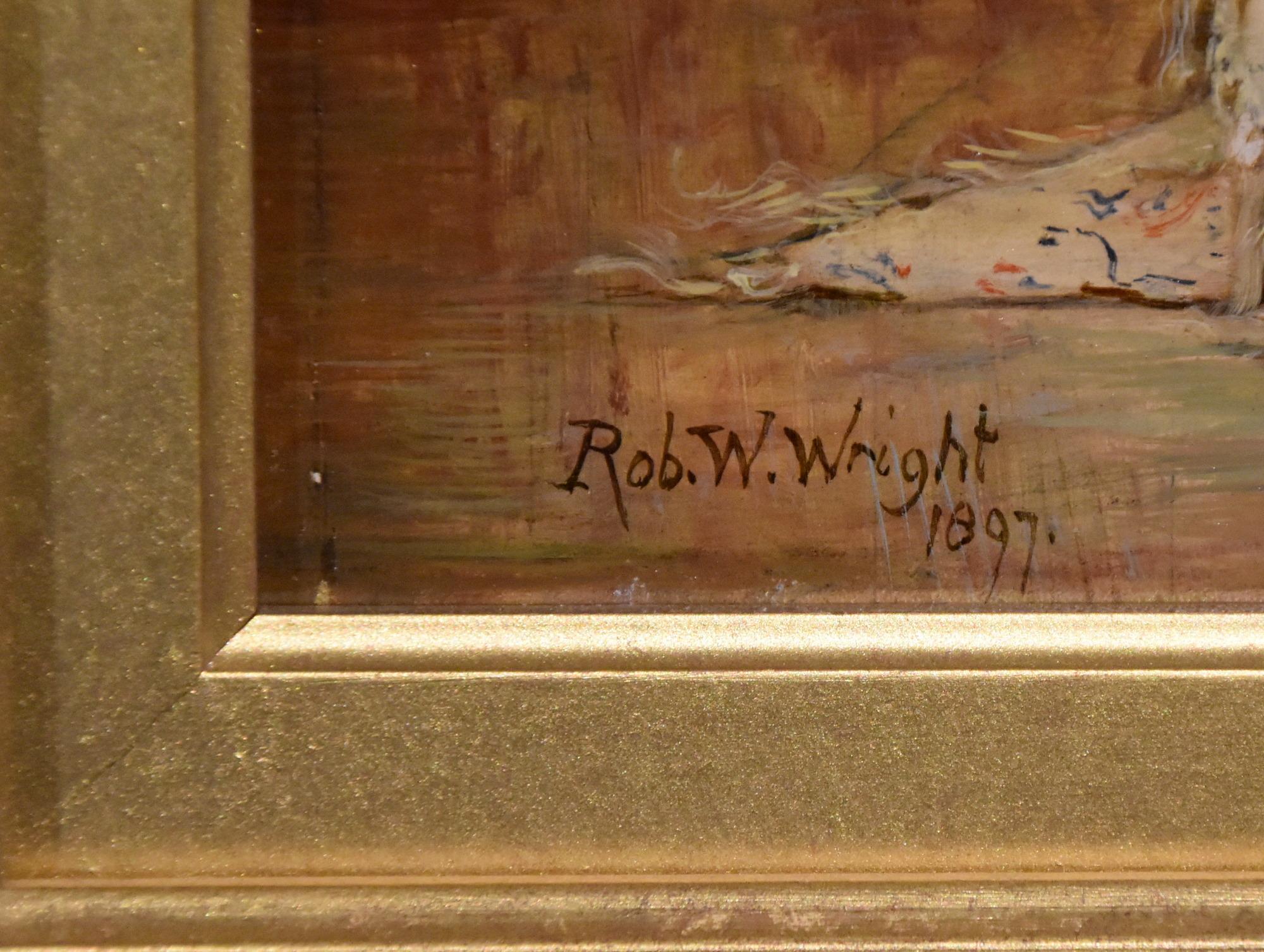 Pittura a olio di Robert William Wright 