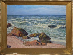 California Impressionist Beach View by Robert Williams