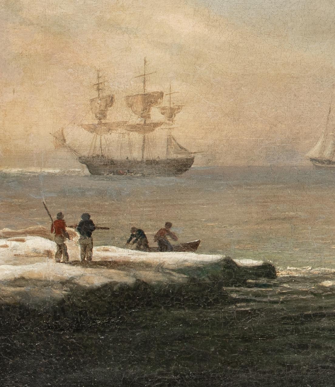 British Ships Whaling In The Artic, 18th Century 1