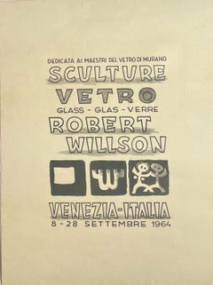 SCULTURE - VETRO - DEDICATA AL MAESTRI DEL VETRO DI MURANO ROBERT WILLSON