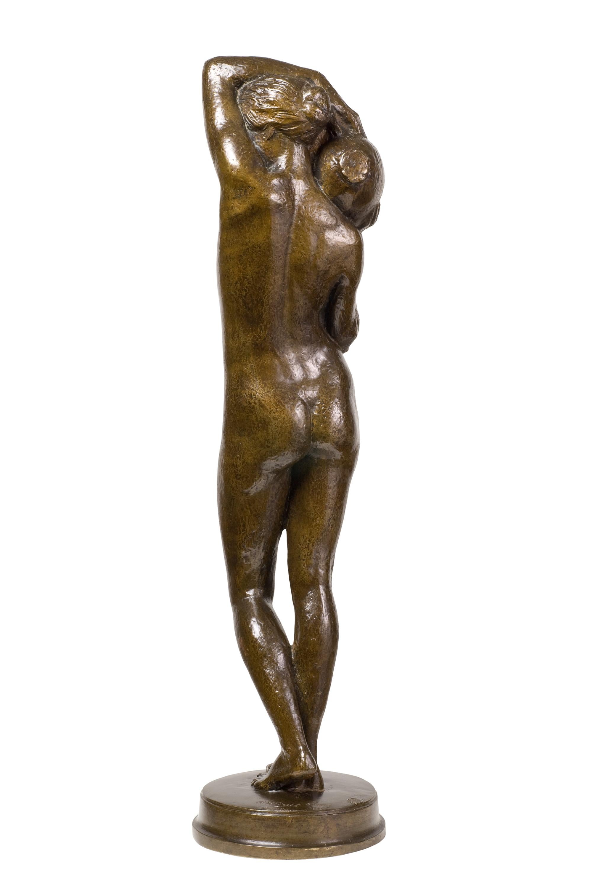 La Source (Il ruscello) - Sculpture Moderno di Robert Wlérick 