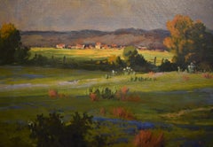 "Splash of Blue" Circa 1930s Bluebonnet Robert Wood (1889-1979)  Original frame