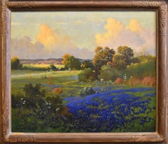 "Splash of Blue" Circa 1930s Bluebonnet Robert Wood (1889-1979) Original frame