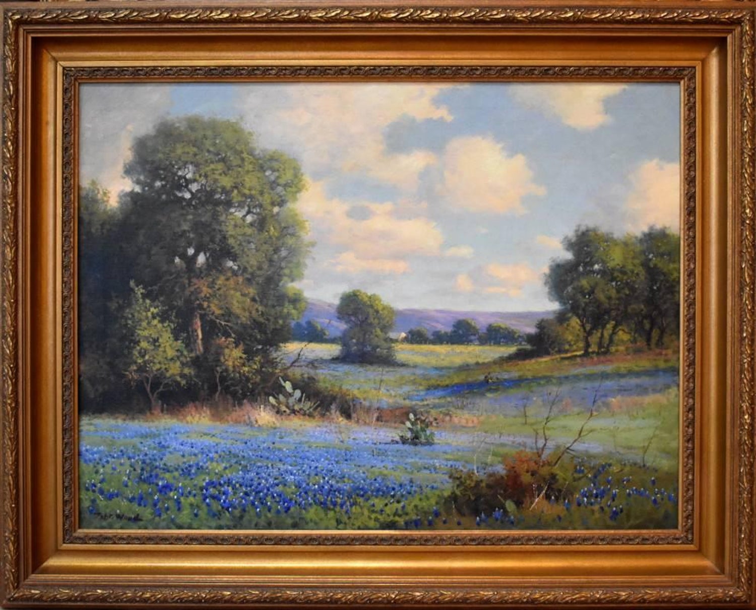 Robert William Wood Bluebonnets Texas Hill Country Circa 1930s