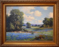 "Bluebonnets Texas Hill Country"  Circa 1930s