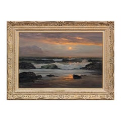 "Laguna Moonlight" Early Impressionist Landscape of Laguna Beach, California