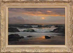"Laguna Moonlight" Early Impressionist Landscape of Laguna Beach, California