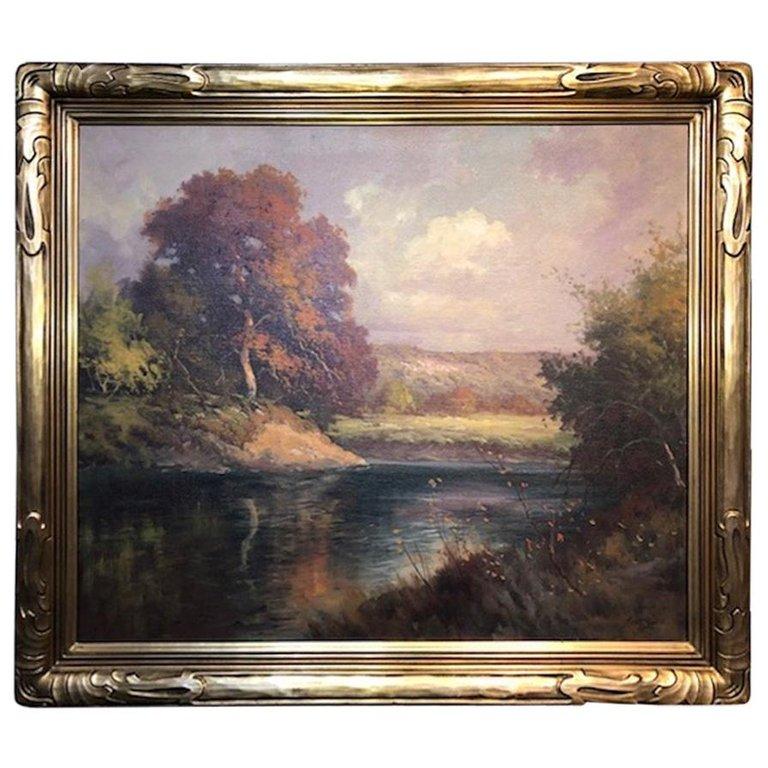 Robert William Wood Landscape Painting – Texas Hill Country-Landschaft