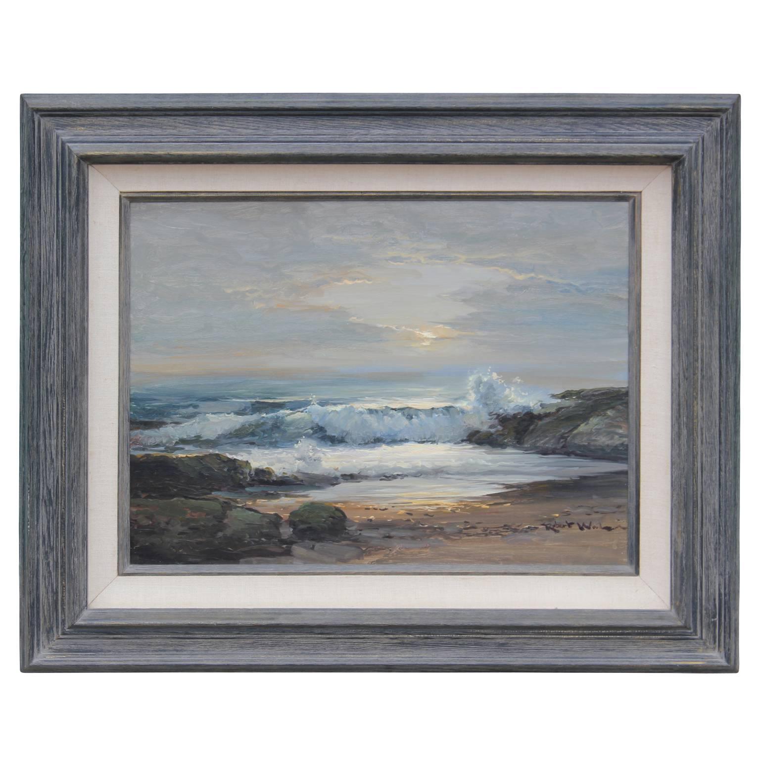 Robert William Wood Landscape Art - "Tides Coming In" Naturalistic Coastal Landscape