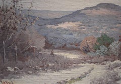 "Winter in Texas"  Circa 1930 South TEXAS snow scene