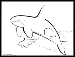 ROBERT WYLAND Original Acrylic Painting Signed Sea Life Dolphin Animal Art oil