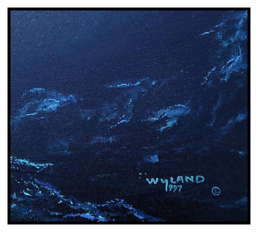 Robert Wyland Authentic and Large Original Oil Painting on Canvas, Professionally Custom Framed and listed with the Submit Best Offer option 

Accepting Offers Now: The item up for sale is a spectacular and bold Painting with reef by Robert Wyland,