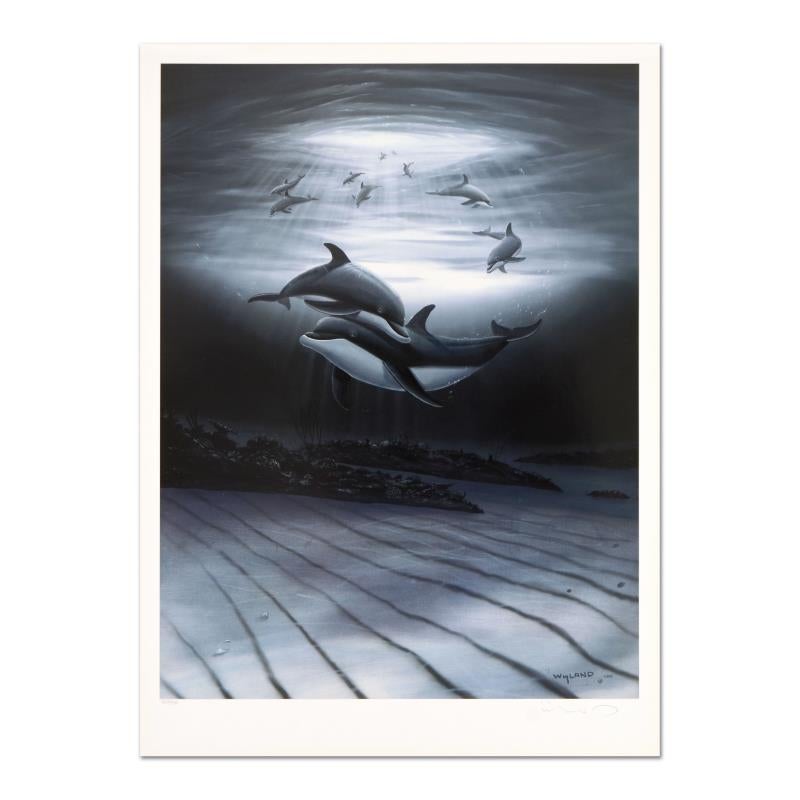Robert Wyland Print - "Dolphin Affection" Limited Edition Lithograph