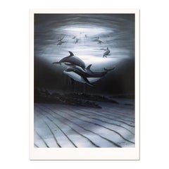 „Dolphin Affection“ Lithographie in limitierter Auflage