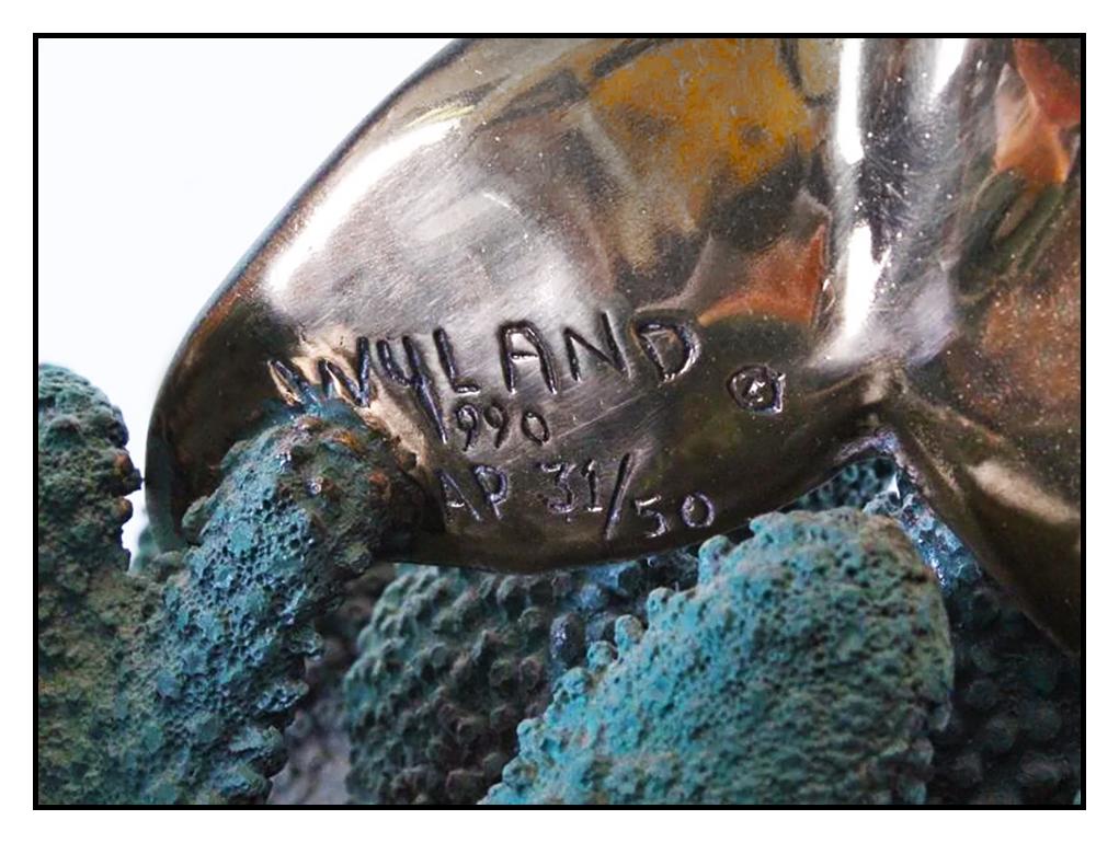 Robert Wyland Authentic & Large Full Round Bronze Sculpture, 
