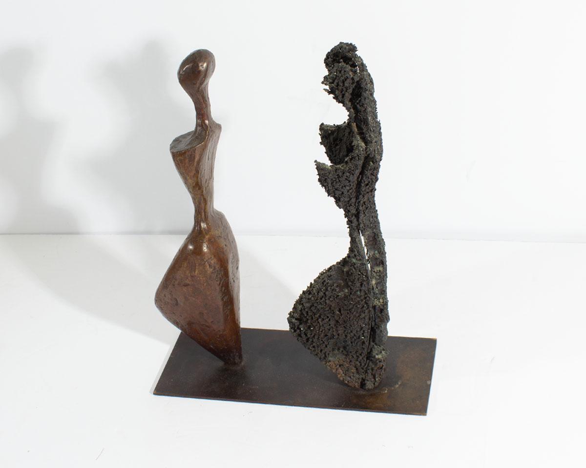 Modern Robert X. Holmes Signed “Emerging” Limited Edition Bronze Sculpture  For Sale