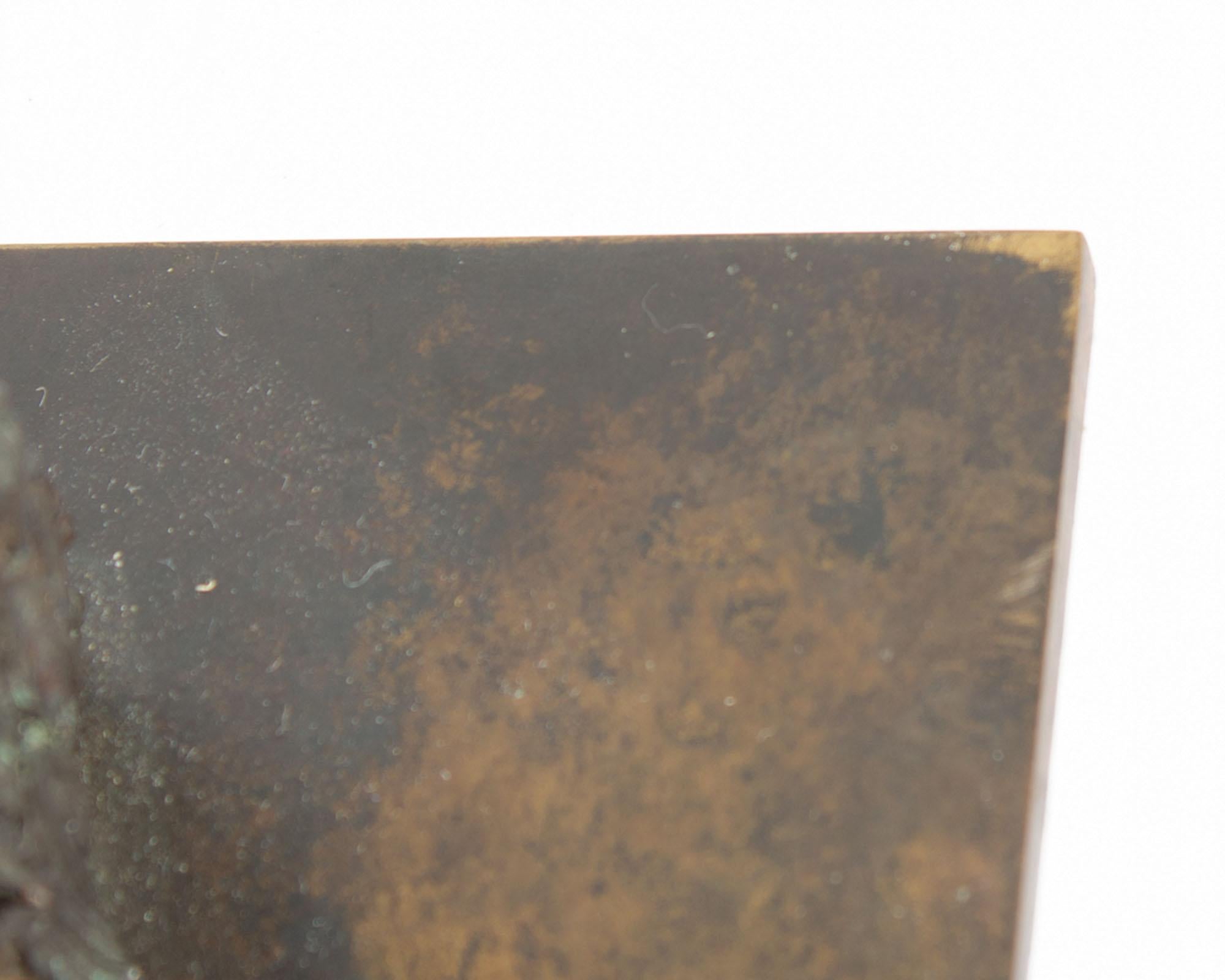 Modern Robert X. Holmes Signed “Emerging” Limited Edition Bronze Sculpture For Sale