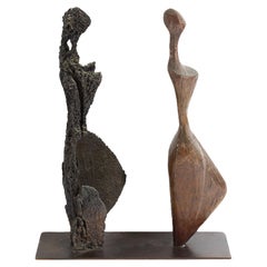 Vintage Robert X. Holmes Signed “Emerging” Limited Edition Bronze Sculpture 