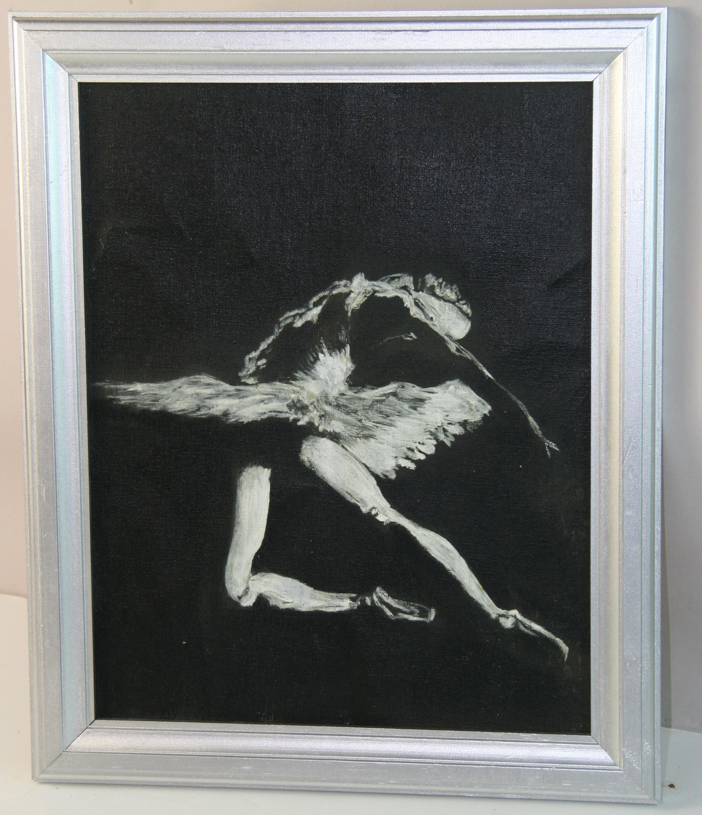 Ballerina Silouette Pittura ad olio #2 - Painting di Robert Yarmola