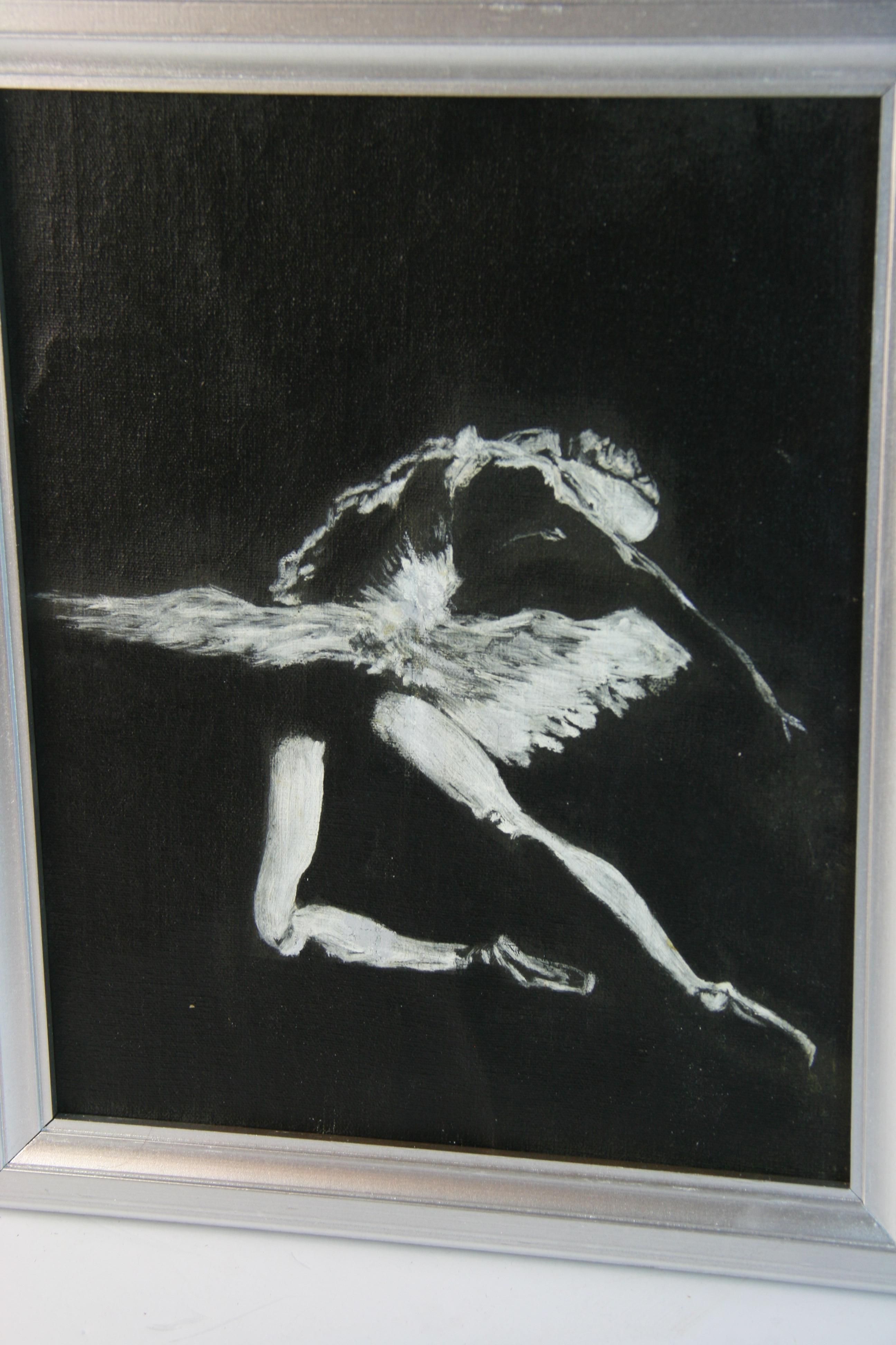Ballerina Silouette Pittura ad olio #2 in vendita 2