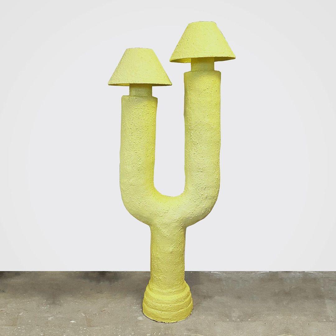 Robert Yellow Lamp by Lea Mestres
Craving for Crepi Collection
Materials: Crepi
Dimensions: w 40 x l 60 x h 170 cm

Léa Mestres is a young French designer born in Paris in 1992.
After a few years studying in Eindhoven, the Netherlands, she set up